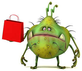 Fun germ - 3D Illustration