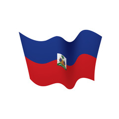 Haiti flag, vector illustration