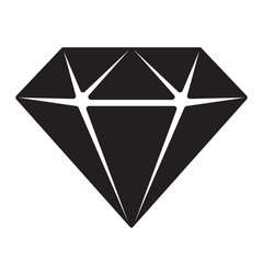 diamond vector gem icon logo illustration jewelry