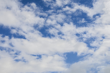 Blue sky with clouds