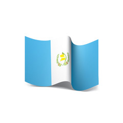 Guatemala flag, vector illustration