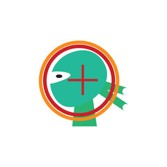 Ninja Target Logo Icon Design