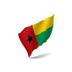 Guinea Bissau flag, vector illustration