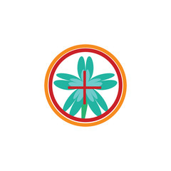 Flower Target Logo Icon Design