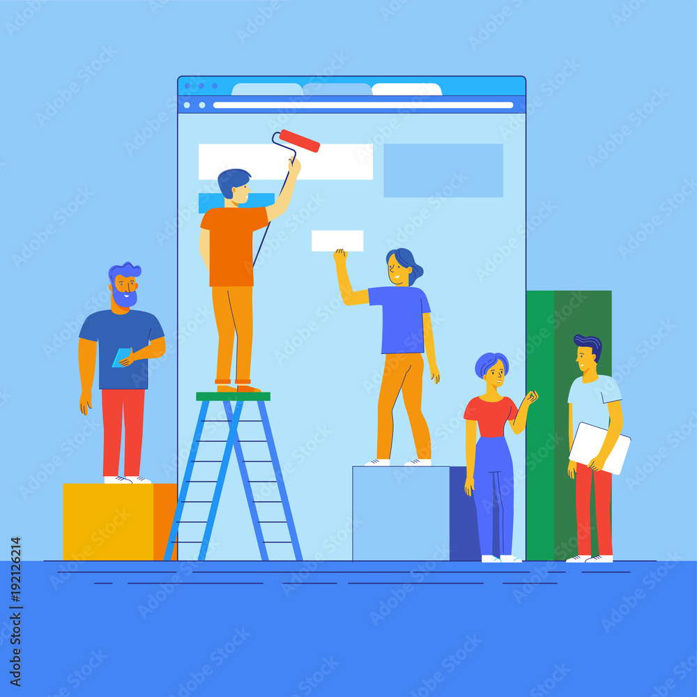 Poster Mobile app design and user interface development