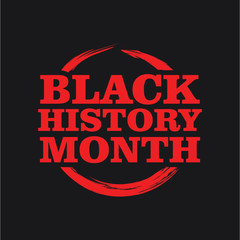 Obraz premium Black History Month Vector Template Design