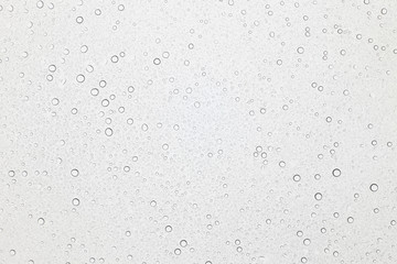 Water drops on glass, Rain droplets on glass background.