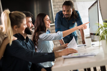 Picture of architects working together in office