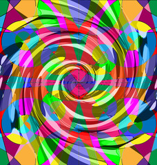 abstract colored image of spiral