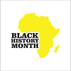 Black History Month Vector Template Design