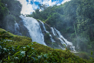 Wachiratarn water fall in Doi Inthanon national park, Chiang Mai, Thailand