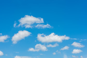 Beautiful cirrus clouds against the blue sky