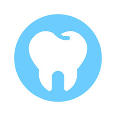 Tooth vector flat icon.