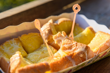 Toast bread with Condensed milk