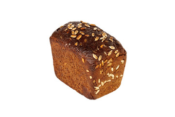 rye bread isolated on a white background