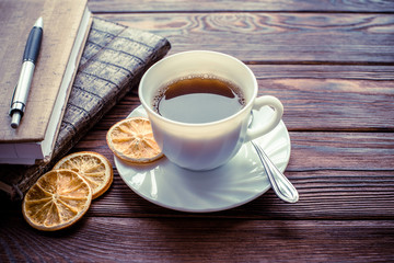 Coffee Break - Notepad and Pen along with coffee 