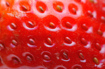 Strawberry Texture, Closeup Strawberry