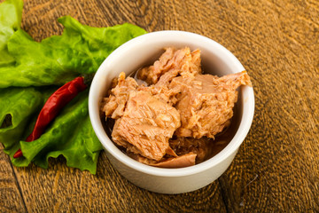 Canned tuna fish