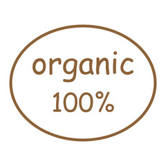 100 percent organic sign