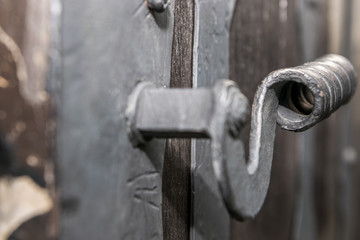 Doorhandle of medieval gate