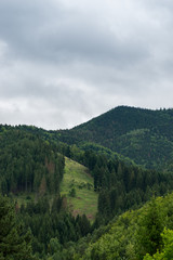 Mountains near castle Strecno