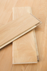 Wooden flooring parquet boards