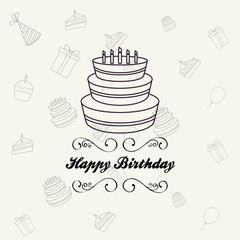 Happy birthday design