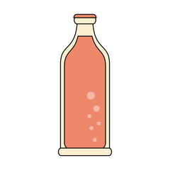 Soda in bottle icon vector illustration graphic design