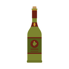 Wine bottle isolated icon vector illustration graphic design