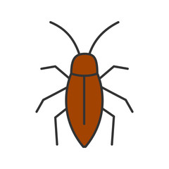 Cockroach color icon