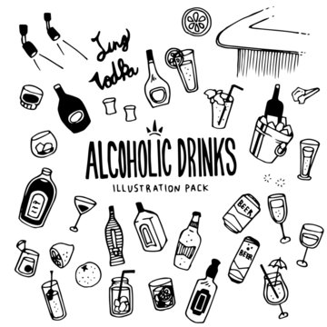Alcoholic Illustration Pack