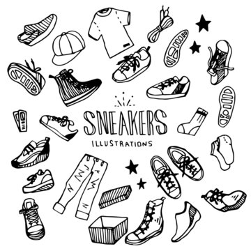 Sneakers illustration Pack