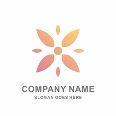 Simple Elegance Decorative Clover Flowers Beauty Cosmetic Fashion Business Company Stock Vector Logo Design Template