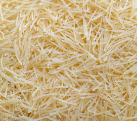 Raw vermicelli, background, shallow DOF