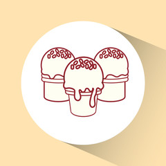 Obraz premium Ice cream design