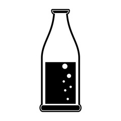 Soda in bottle icon vector illustration graphic design