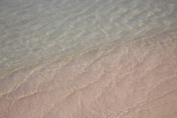 澄んだ渚の波紋