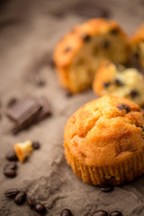 plumcake with chocolate