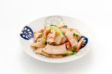 中華いかとキュウリの和え物