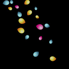 Background with Colorful balloons. Simple Feminine Pattern for Card, Invitation, Print. Trendy Decoration with Beautiful balloons. 
