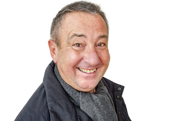 Obraz premium Man with wool scarf