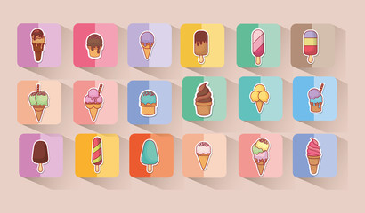 Obraz premium Ice cream design