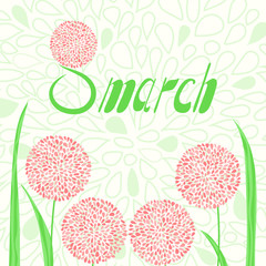 8 march greeting card