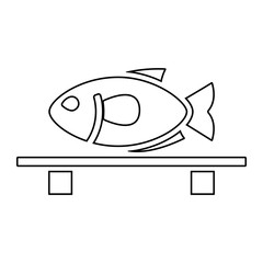 Asiatisches Essen (Icon) - Fischzubereitung