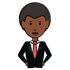 cartoon businessman icon