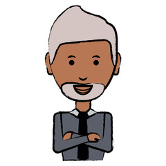 cartoon businessman icon
