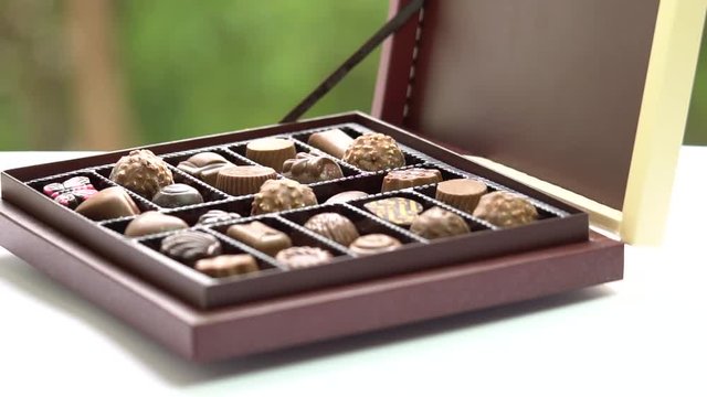 A box of Valentine's Day Chocolates candies boc