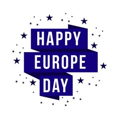 Happy Europe Day Vector Template Design