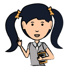 Cartoon businesswoman icon