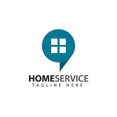 Obraz premium Home Service Logo Vector Template Design